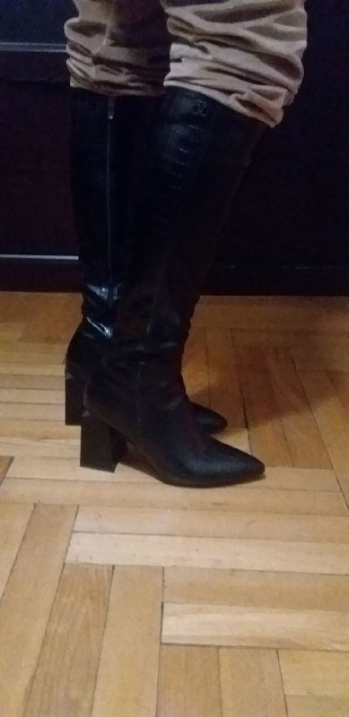 кожаные сапоги 40 размер 4