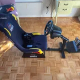 Logitech G29 steering wheel, shifter, pedals, Playseat racing cockpit 1