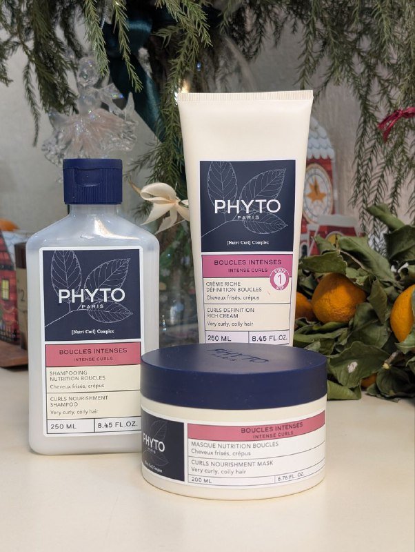 Уход для кудрявых волос шампунь маска крем PHYTO PARIS 1