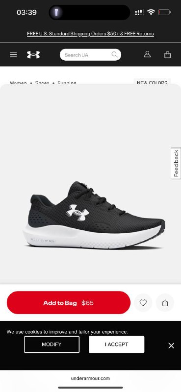 Кроссовки Under Armour новые черные 4
