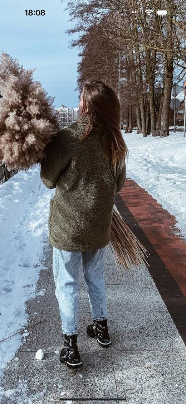 Куртка шубка зеленая размер s-m 4