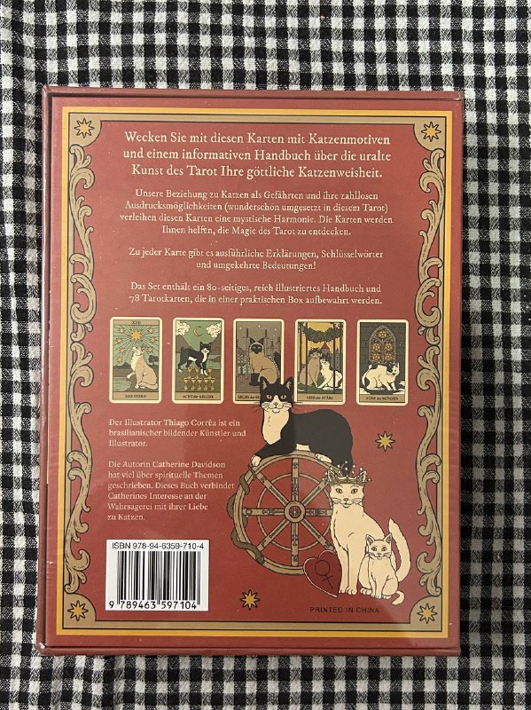 Колода таро Мистические кошки с книгой 2