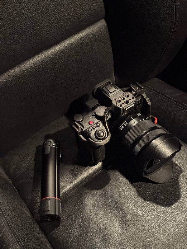 Камера Panasonic Lumix S5IIX, объектив, Small Rig cage, миништатив