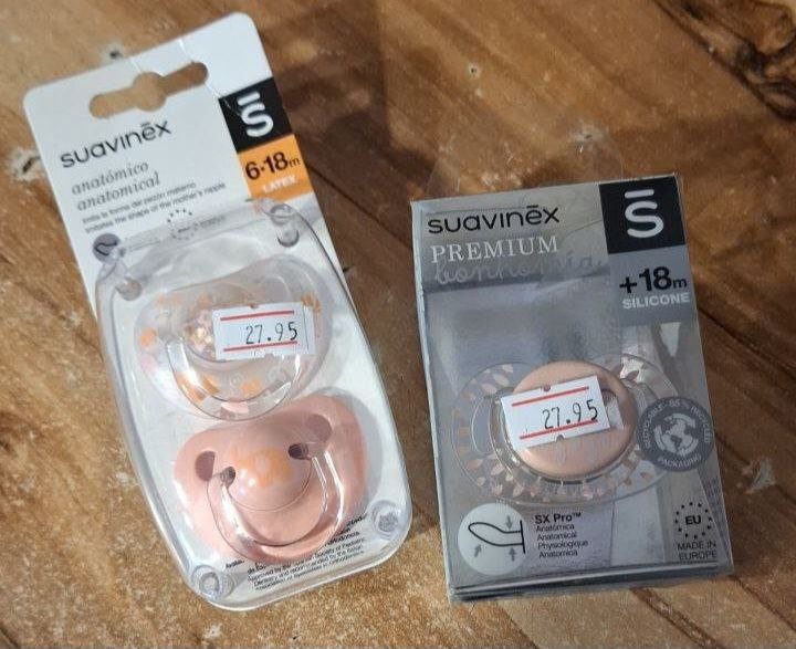 Пустышки Suavinex для детей 6-18 месяцев и 18+ месяцев