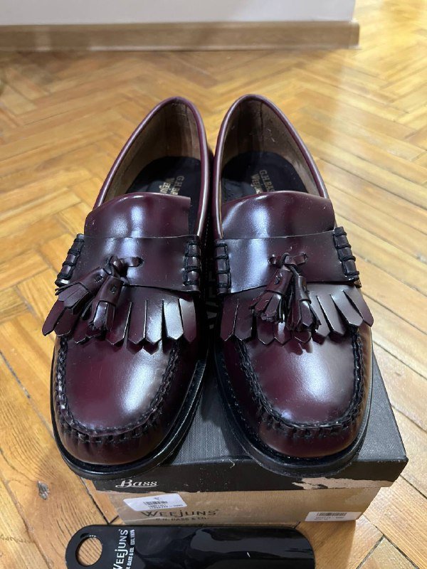 Лоферы GH BASS Weejuns мужские винный цвет размер 10 юк 2