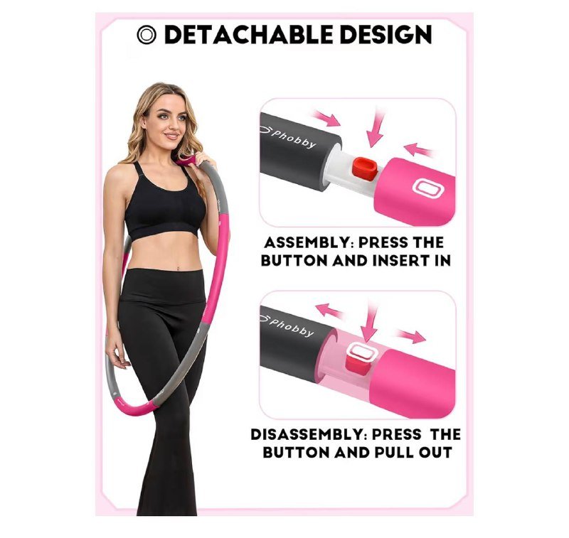 Утяжелённый обруч для фитнеса с скакалкой и сумкой