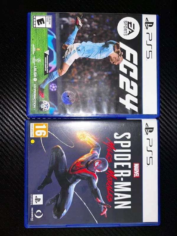 Игры для PS5: FC24, Spider-Man: Miles Morales 1