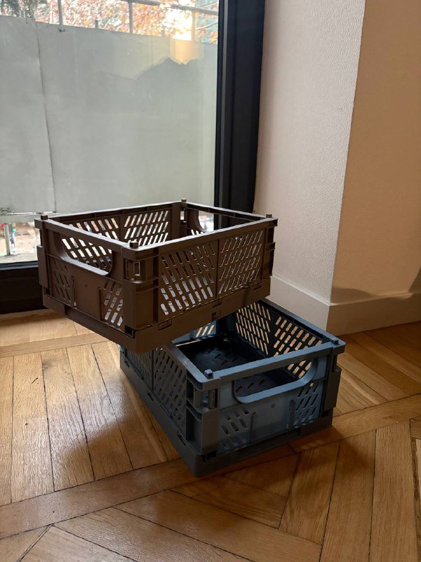 Ящики Jusk голубые и серые