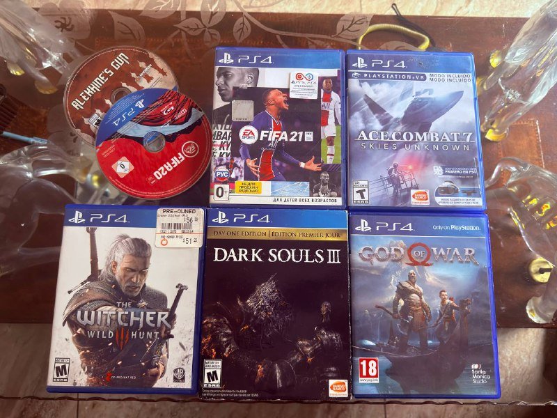 Игры PS4 FIFA 21 Dark Souls III God of War Witcher