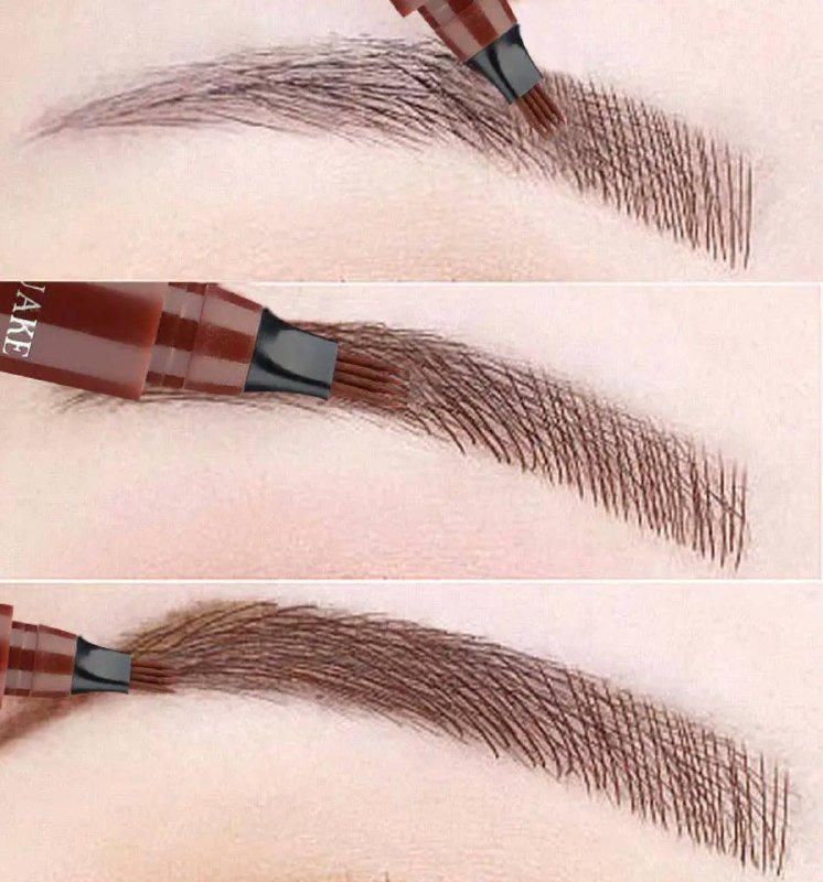 Профессиональный карандаш для бровей темно-коричневый 2