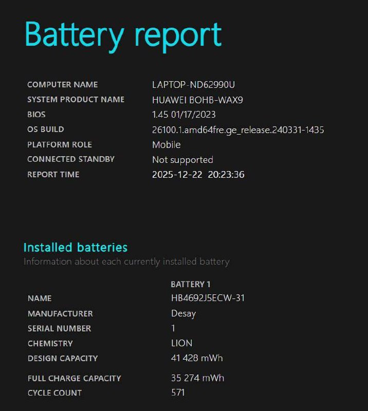 Ноутбук Huawei MateBook D15 Intel Core i3 8GB 256GB SSD 8