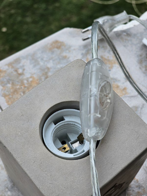 Торшер настольная лампа бетонный под E27 2