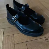 Чёрные ботинки Zara, коричневые ботинки 1