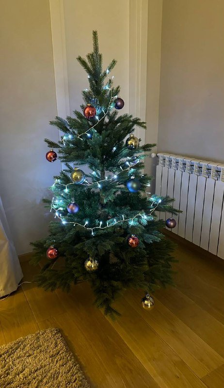 ёлка 150 см, ёлочные игрушки 2