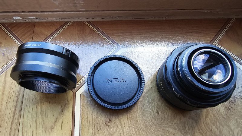Объектив Гелиос 44-2 с переходником на Sony E-mount 3