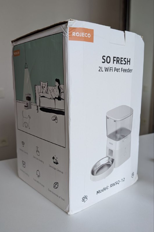 Умная автоматическая кормушка для животных ROJECO 2L WiFi Pet Feeder 2