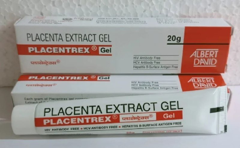 Гель с экстрактом плаценты Placentrex, нефритовые скребки и роллеры, натуральный дезодорант Hemani