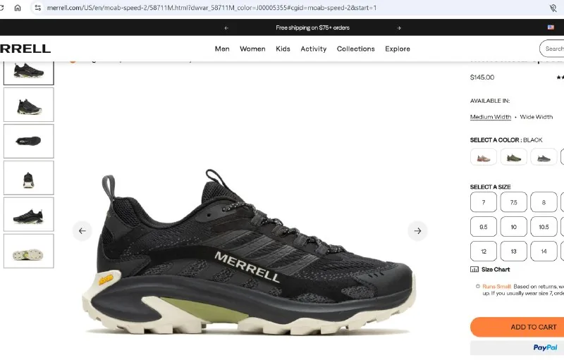 Кроссовки Merrell Moab Speed 2