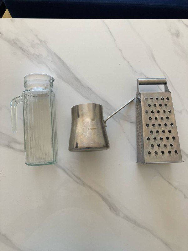 Графин, турка, терка