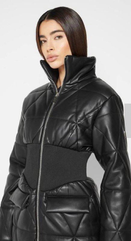 Куртка MANIERE DE VOIR из эко-кожи, размер 42 2