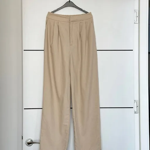 Брюки из плотного льна
