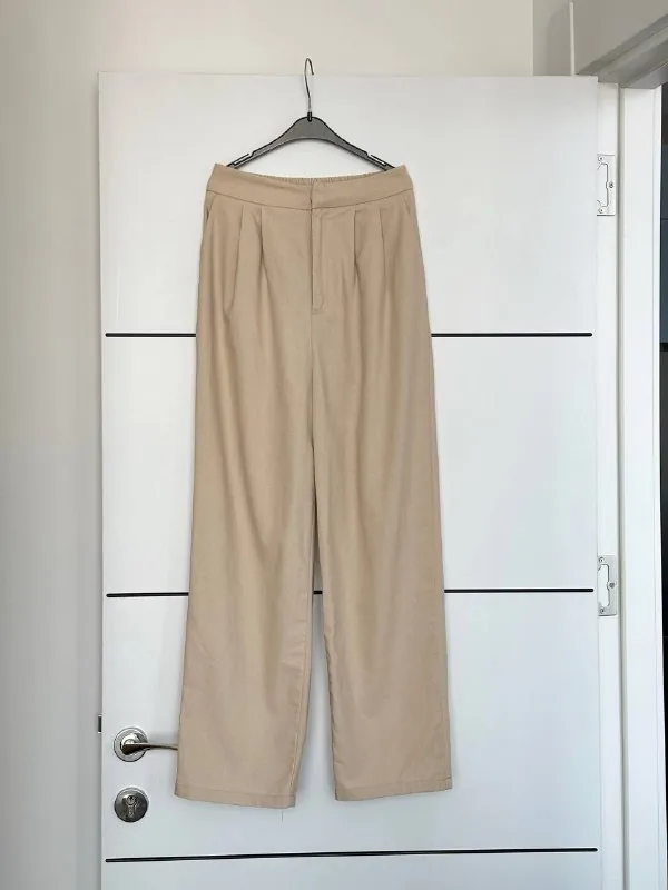 Брюки из плотного льна 1