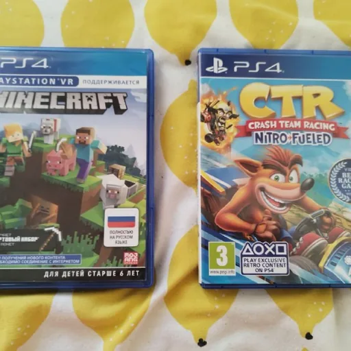 Minecraft, Crash Team Racing для PS4