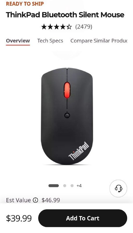ThinkPad Bluetooth Silent Mouse