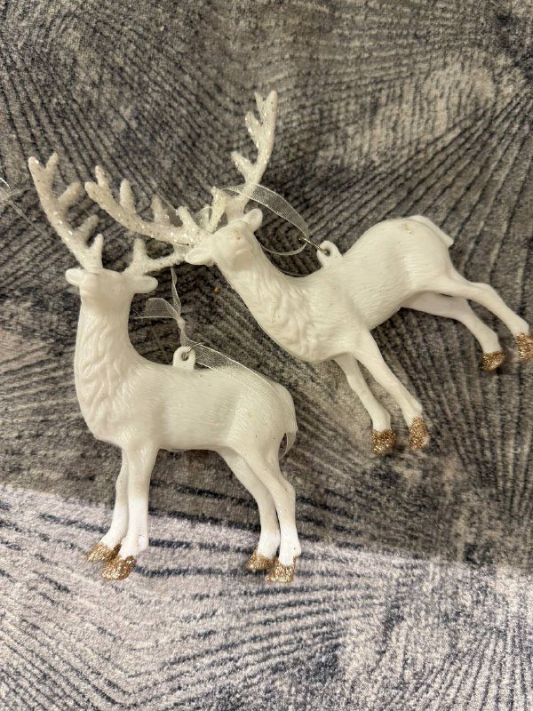 Настольная ёлочка с игрушками, снеговик, свечи, новогодние игрушки олень 5