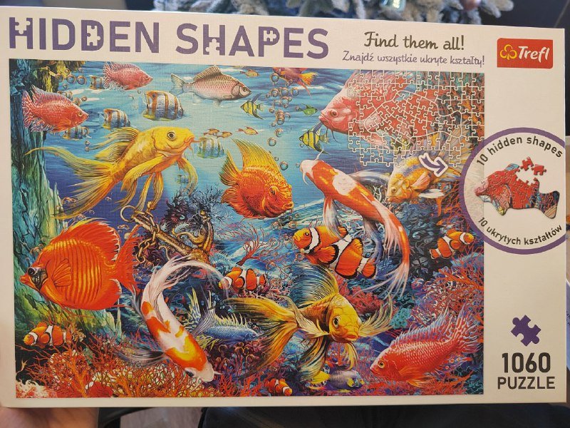 Пазл с рыбками, одна деталька повреждена собакой 2