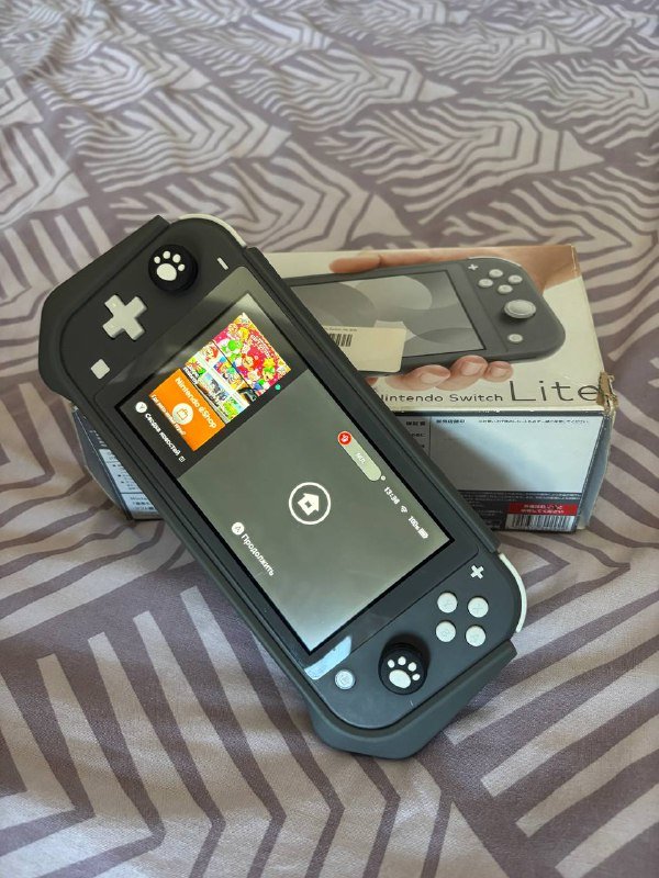 Nintendo Switch Lite, защитный чехол, зарядка, карта памяти