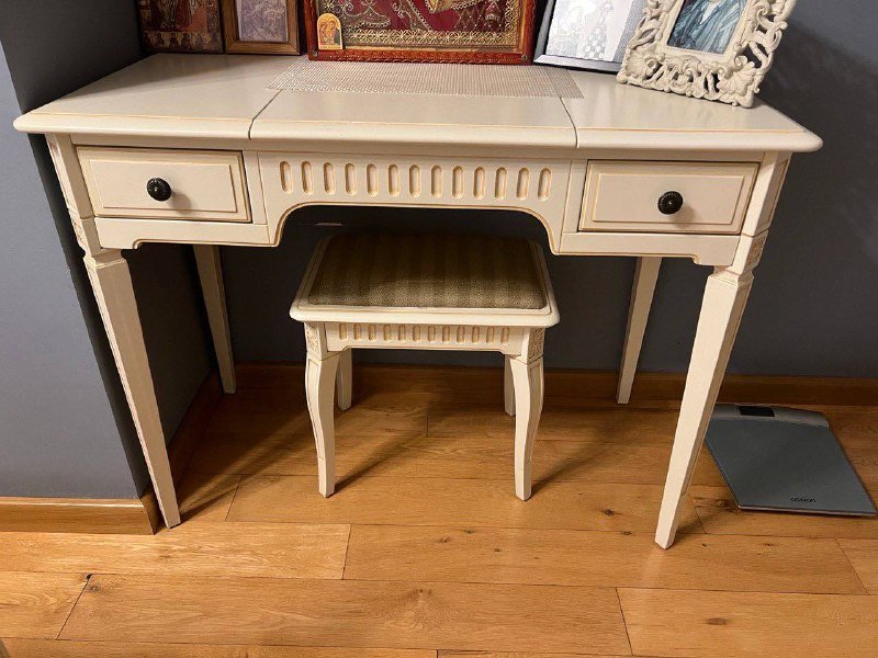 спальня мебель гарнитур кровать шкаф туалетный столик стул 3