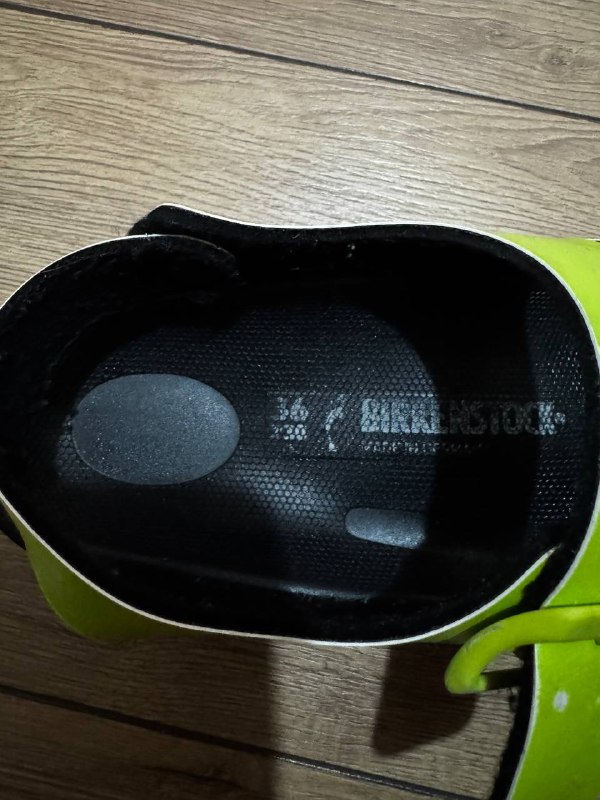 Сандалии Birkenstock черно-зеленые, размер 36