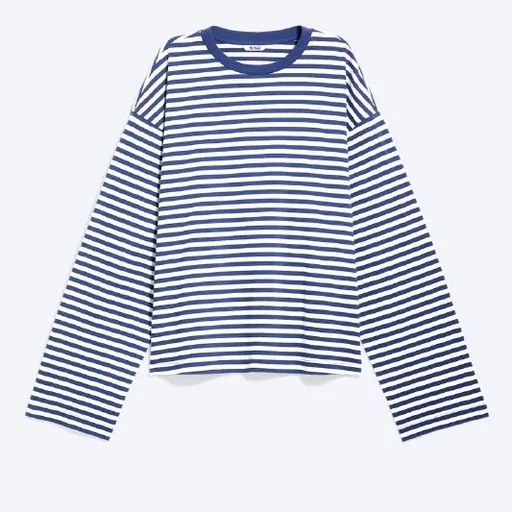 Женский лонгслив H&M в полоску