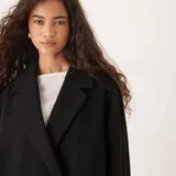 ASOS DESIGN чёрное, светло-бежевое и бордовое пальто 3
