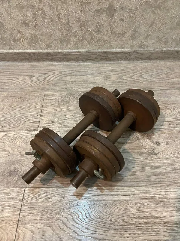 Adjustable metal dumbbells 2 × 15 kg 1