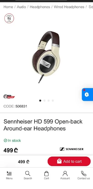 Sennheiser HD 599 Headphones