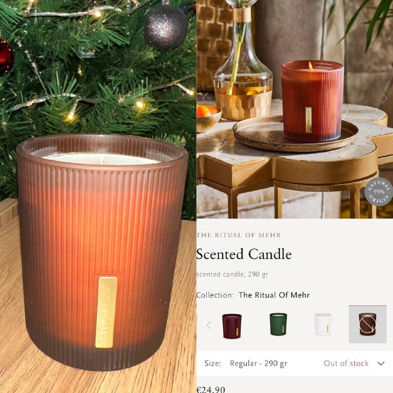 Ароматическая свеча Ritual of Mehr
