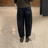 Женские брюки Uniqlo Barrel, тёмно-синие, размер S 1
