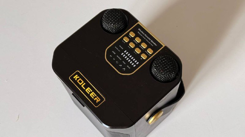 Портативная колонка Koleer S882 с 2 микрофонами 2