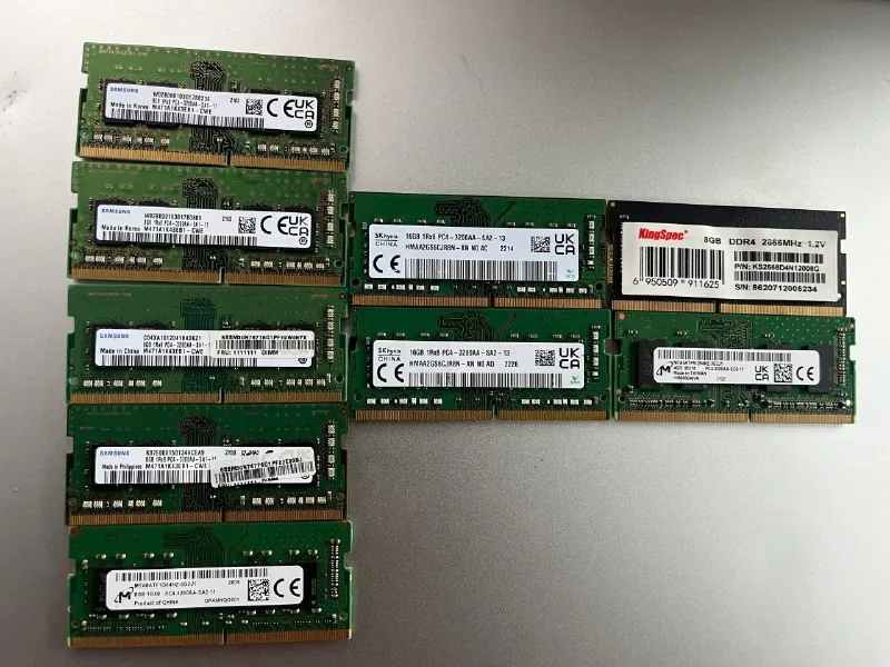 Оперативная память DDR4 SO-DIMM Samsung, Micron, Hynix, Kingspec