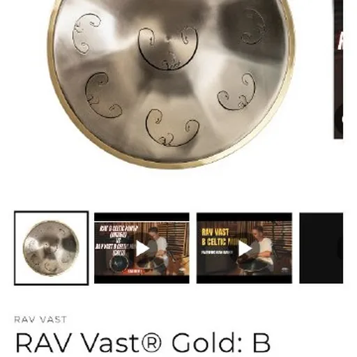 Минорный языковой барабан Rav Vast Gold: B