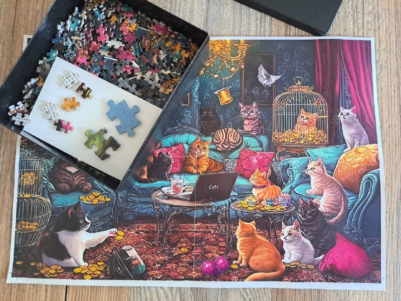Пазлы 1000 шт с котами