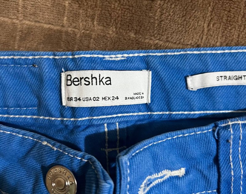Женские брюки Bershka черные и синие 4