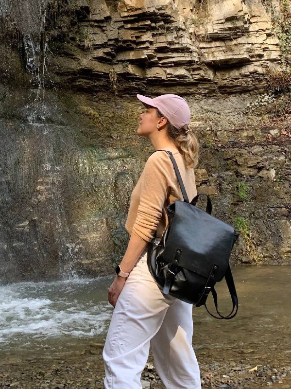 Рюкзак кожзам универсальный женский мужской 4