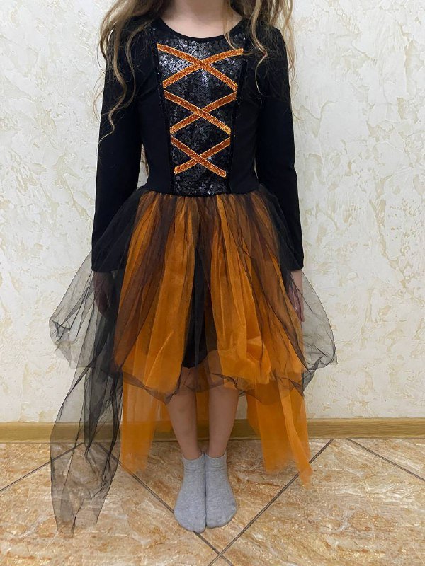 Платье на Хэллоуин для девочки 6-7 лет