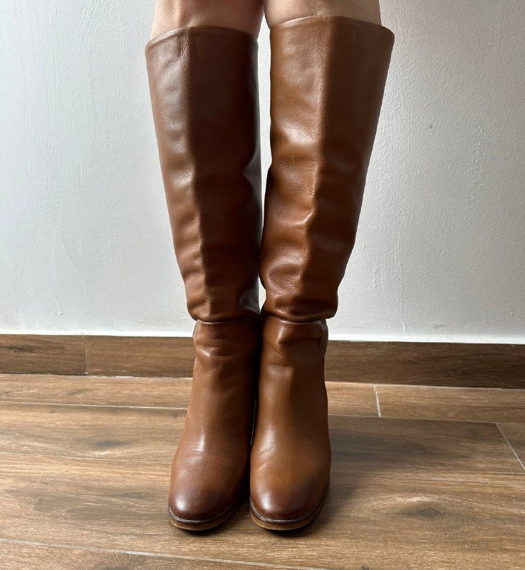 Сапоги из натуральной кожи Massimo Dutti 4