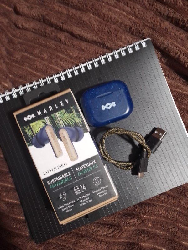 Беспроводные наушники синий