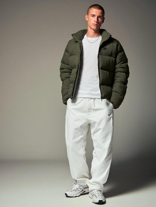 Зимняя куртка пух-перо парка Bomboogie, NIKE Tech Fleece Therma Fit