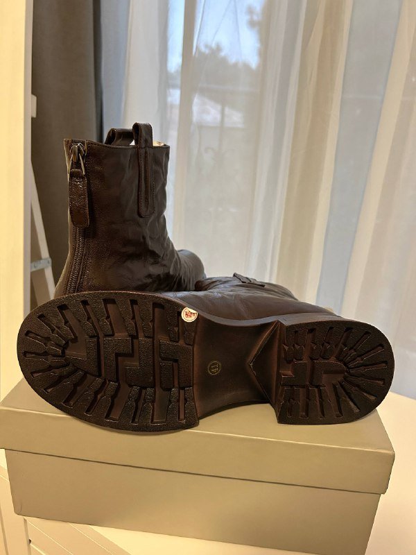 зимние полусапоги ботинки натуральная кожа мех стелька размер 41 4